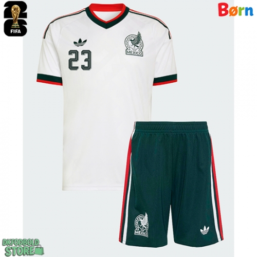 Mexico Jesus Gallardo #23 Replika Babytøj Udebanesæt Børn VM 2026 Kortærmet (+ Korte bukser)